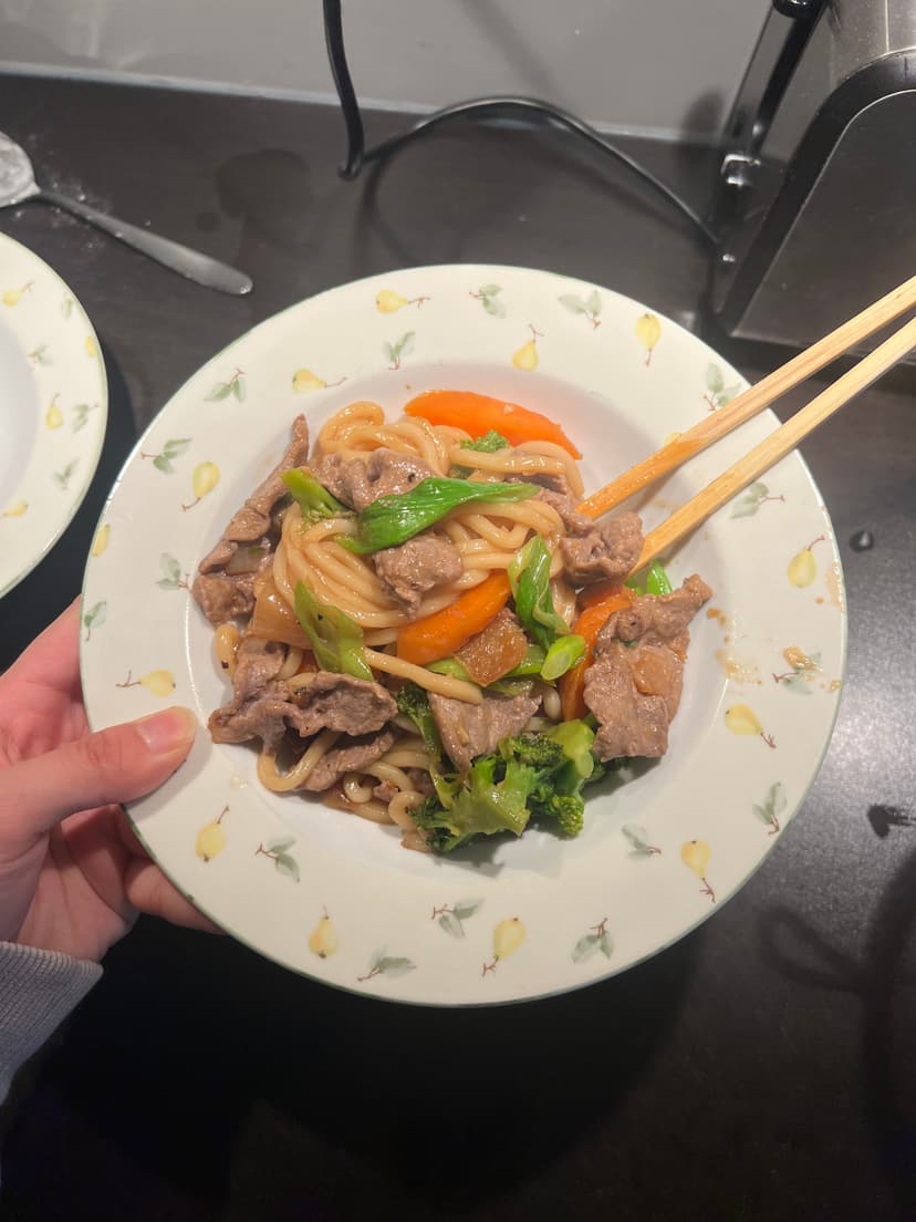 Udon stir fry